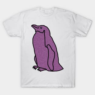 Purple Metallic Penguin T-Shirt